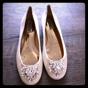 Badgley Mischka Bridal Ivory Flats